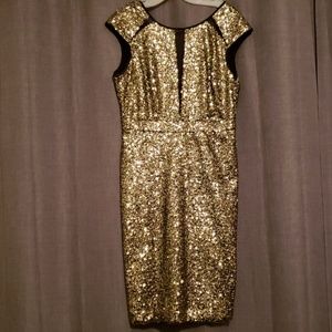 Gold Sequin Dress